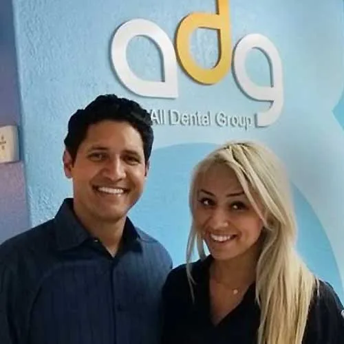 Happy patients at the All Dental Group office in Miami Lakes, where your first visit takes place